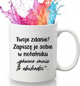 Bögre Fehér 330 ml Kerámia Ajándék Humor Vicces Kütyü Az Ön Véleménye