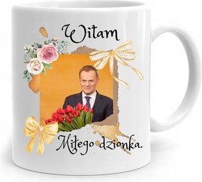 Donald Tusk Bögre Kellemes Nap Platform, fényképes nyomtatással