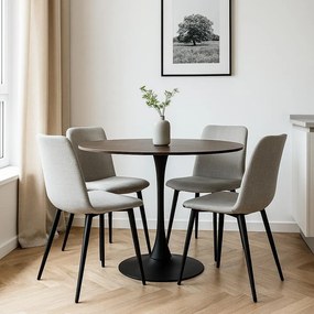 AVENBERG ORBIS Étkezőasztal - Ø100, barna