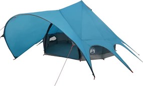 vidaXL Teepee sátor 5 fő számára Kék és Szürke 600 x 600 x 347 cm