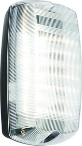 ENDON 91238 AVIT Modern Kültéri Fali Lámpa Fekete, Átlátszó LED IP44