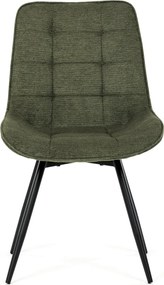 Jídelní židle, zelená, látka, HC-T1130 GRN2