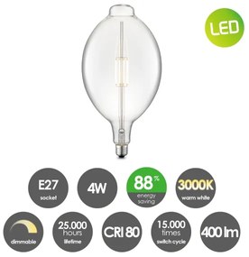 LED Dimmelhető izzó VINTAGE EDISON E27/4W/230V 3000K