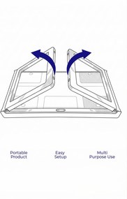 Lavine íróasztal, púder, 56 cm