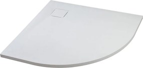 Cagliari || White 90x90x2,6 cm íves, SMC zuhanytálca szifonnal