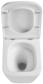 Invena Florina, falra szerelhető wc csésze Swirlflush 495x365x370 mm + wc ülőke lassan záródó, fehér, INV-CE-94-001-L