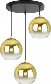 Mennyezeti LĂĄmpa LĂłgĂł HĂĄrmas CsillĂĄr Plafon Ăveg Arany LĂĄmpabĂșra Glamour