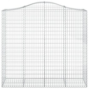 3 db íves horganyzott vas gabion kosár 200x50x180/200 cm