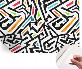 Dekoratív öntapadós fotótapéta az irodába Absztrakt mozaik 104x70