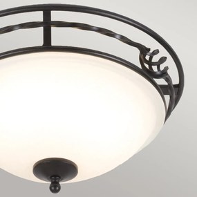 Elstead Lighting PEMBROKE PB-F-A-BLACK Süllyesztett mennyezeti lámpa 2x60W/E27