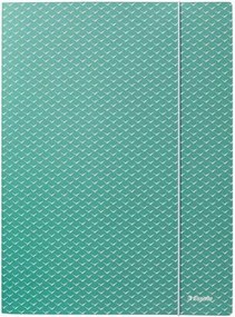 Gumis mappa, karton, A4, ESSELTE Colour'Breeze, zöld (E628493)