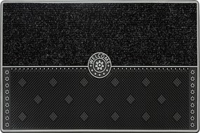 Lábtörlő Kültéri Ajtóhoz 45X75 Nagy Prémium Gumi Cipő Ezüst