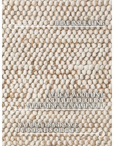 Bézs kézi szövésű gyapjúkeverék szőnyeg 120x180 cm Peas – Villeroy&amp;Boch