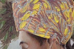Kézzel készített falfestmény kenda orizzontal 120x3x90cm
