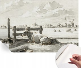 Dekoratív öntapadós fotótapéta irodába Vidéki idill 104x70 cm