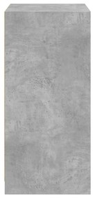 betonszürke szerelt fa ruhásszekrény 48 x 41 x 102 cm