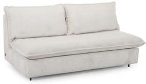 Bézs kordbársony kinyitható kanapé 184 cm Isadora – Bobochic Paris