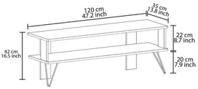 TV asztal/szekrény Dual (tölgy). Akció -11%. 1107983