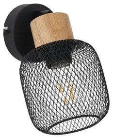 Brilagi - BASKLITE fali spotlámpa 1xE27/15W/230V kaucsukfa/fekete