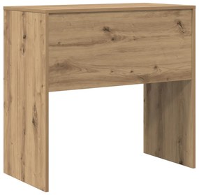 vidaXL Íróasztal Tömör tölgy Mérnökfa 80 x 40 x 76 cm Íróasztal