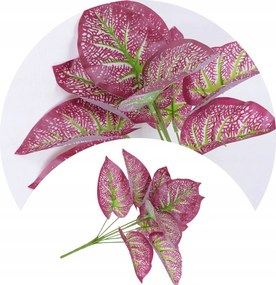 Nagy Levélág Taro Művirág Zöld Csokor 1db 38cm