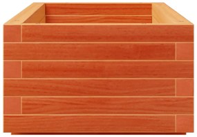 viaszbarna tömör fenyőfa kerti virágláda 110x40x26,5 cm