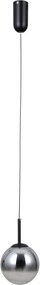 ITALUX PND-34381-1-BK VELADA Egyágú Függesztett Lámpa Fém LED IP20