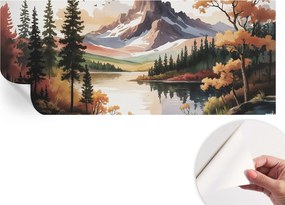 Öntapadós Dekoratív Fotótapéta Hálószobába Hegyi ősz 250x104 cm