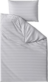 JASMINE mikroszálas szállodai ágyneműhuzat, világosszürke – 2 cm-es csíkos Ágyneműhuzat mérete: 70 x 90 cm | 140 x 200 cm