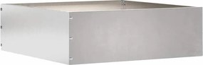 vidaXL Fűszegélyezés Ezüst 40 x 40 x 13 cm Rozsdamentes acél