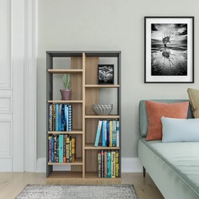 Polcos tároló könyvespolc 72x25x124cm fehér KH14-1