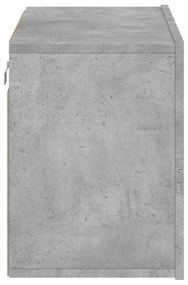 betonszürke falra szerelhető TV-szekrény 60 x 30 x 41 cm