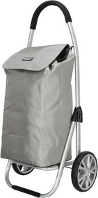 Ezüst prémium bevásárlókocsi kerekeken "Aluman"