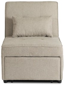 Ágyazható Fotel Bézs Színben. IBERIS 67 cm