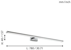 Eglo 96066 - LED Fürdőszobai lámpa PANDELLA LED/14W/230V IP44