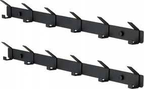 X2 galériás polc 6 akasztóval, fogas az előszobába