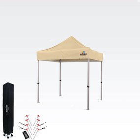 Összecsukható alumínium értékesítési pavilon falak nélkül | BRIMO Exclusive Alu 2x2m - falak nélkül - Bézs