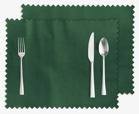 Goldea viaszosvászon reggeliző alátét - sötétzöld - 2db 30 x 40 cm