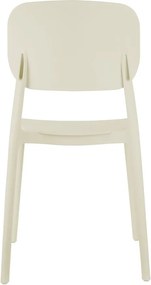 Krémszínű műanyag étkezőszék Cheer – Leitmotiv
