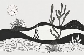 Poszter 91,5x60cm Kert az éjszakában