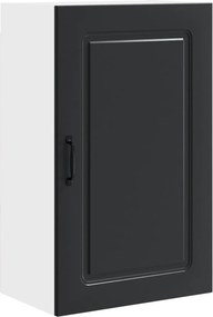vidaXL Konyhaszekrény tárolóval Kalmar Fekete 50 x 31 x 80 cm Faanyag