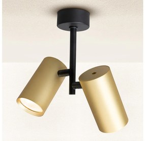Brilagi - Spotlámpa SELE VERTICAL 2xGU10/30W/230V fekete/arany