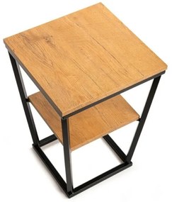 Kisasztal EXPAND 57x40 cm fekete/barna