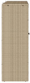 Tárolószekrény Bézs 100x36x102 cm Rattan
