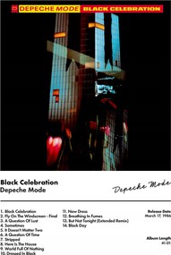 Depeche Mode Black Celebration albumborító A3-as poszter