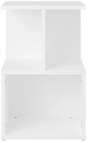 2 db fehér szerelt fa éjjeliszekrény 35 x 35 x 55 cm