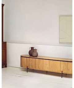 Természetes színű mangófa TV-állvány 200x55 cm Licia - Kave Home