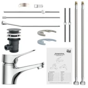 Eisl NI075VECR - Mosdócsaptelep + leeresztő túlfolyóval VERONA fényes króm
