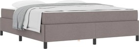 vidaXL Boxrugós ágy Tópszínű 180 x 200 cm szövet