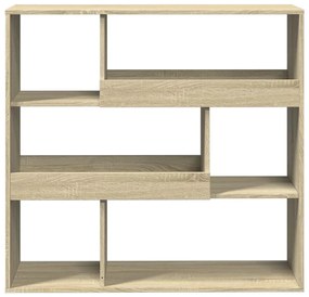 sonoma tölgy színű szerelt fa térelválasztó 100 x 33 x 94,5 cm